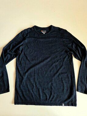 Cloudveil 100% merino blue long sleeve t-shirt/base layer AS IS
